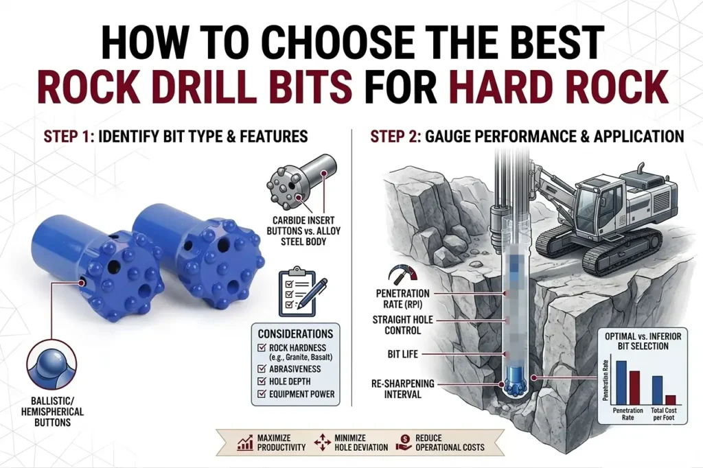 choose the best rock drill bits for hard rock