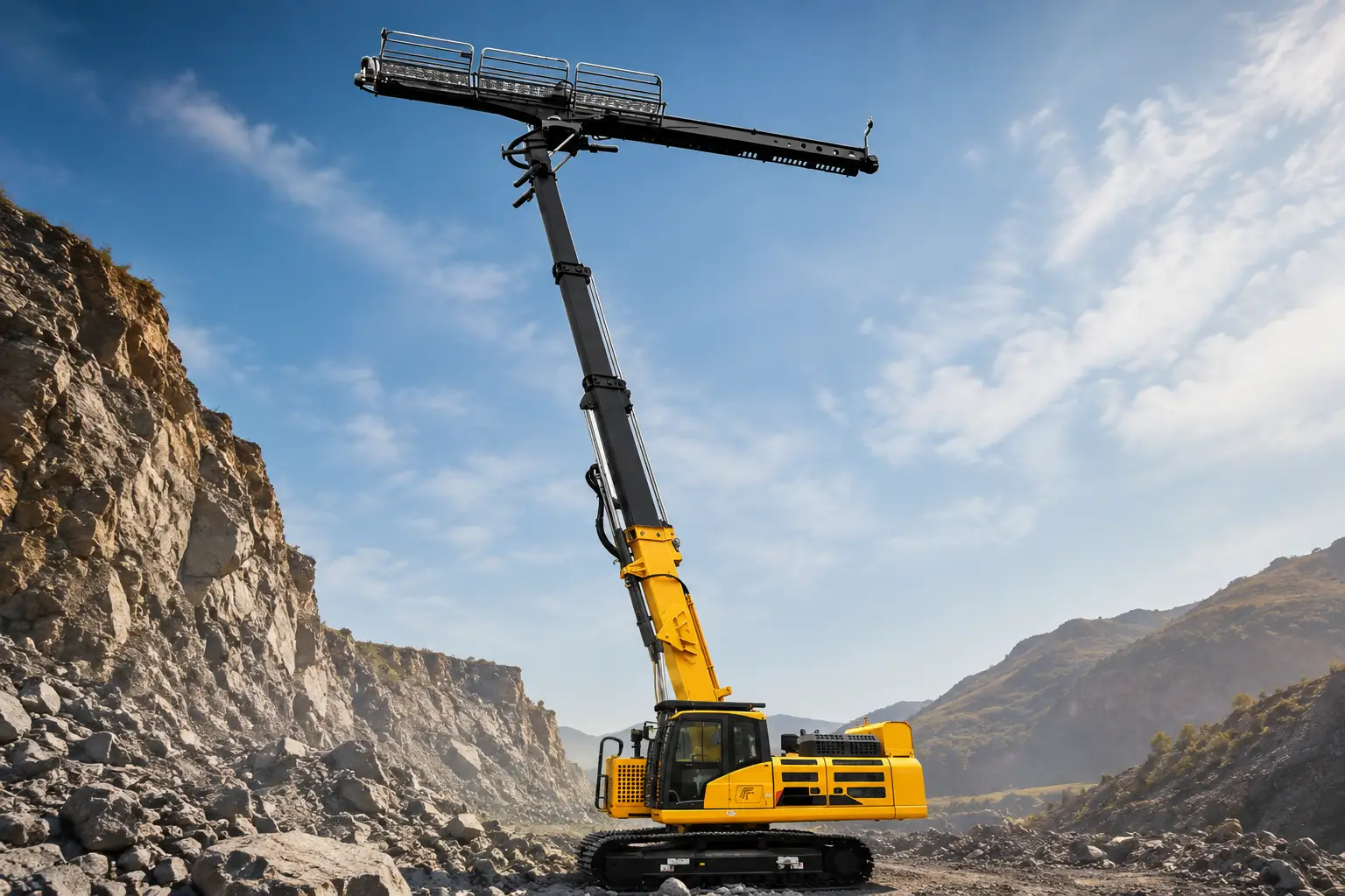high lift anchor drilling rig banner