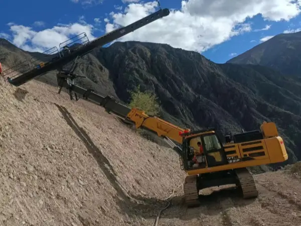 top hammer high lift drilling rig