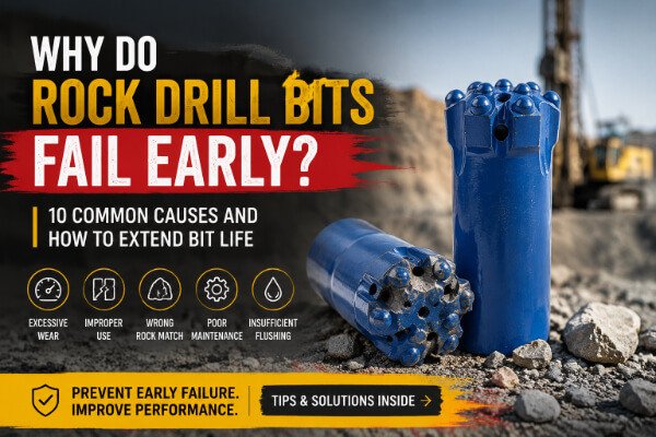 why do rock drill bits fail early 10 common causes and how to extend bit life