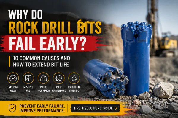 why do rock drill bits fail early 10 common causes and how to extend bit life
