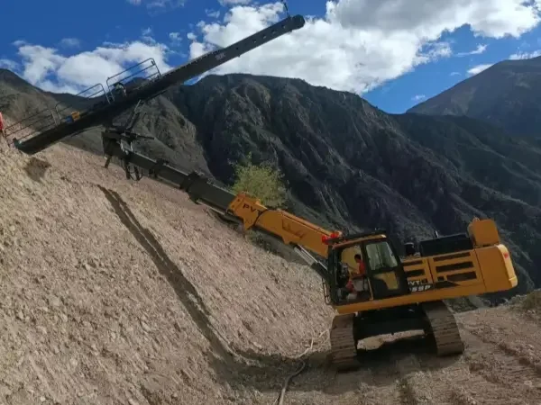 top hammer high lift drilling rig